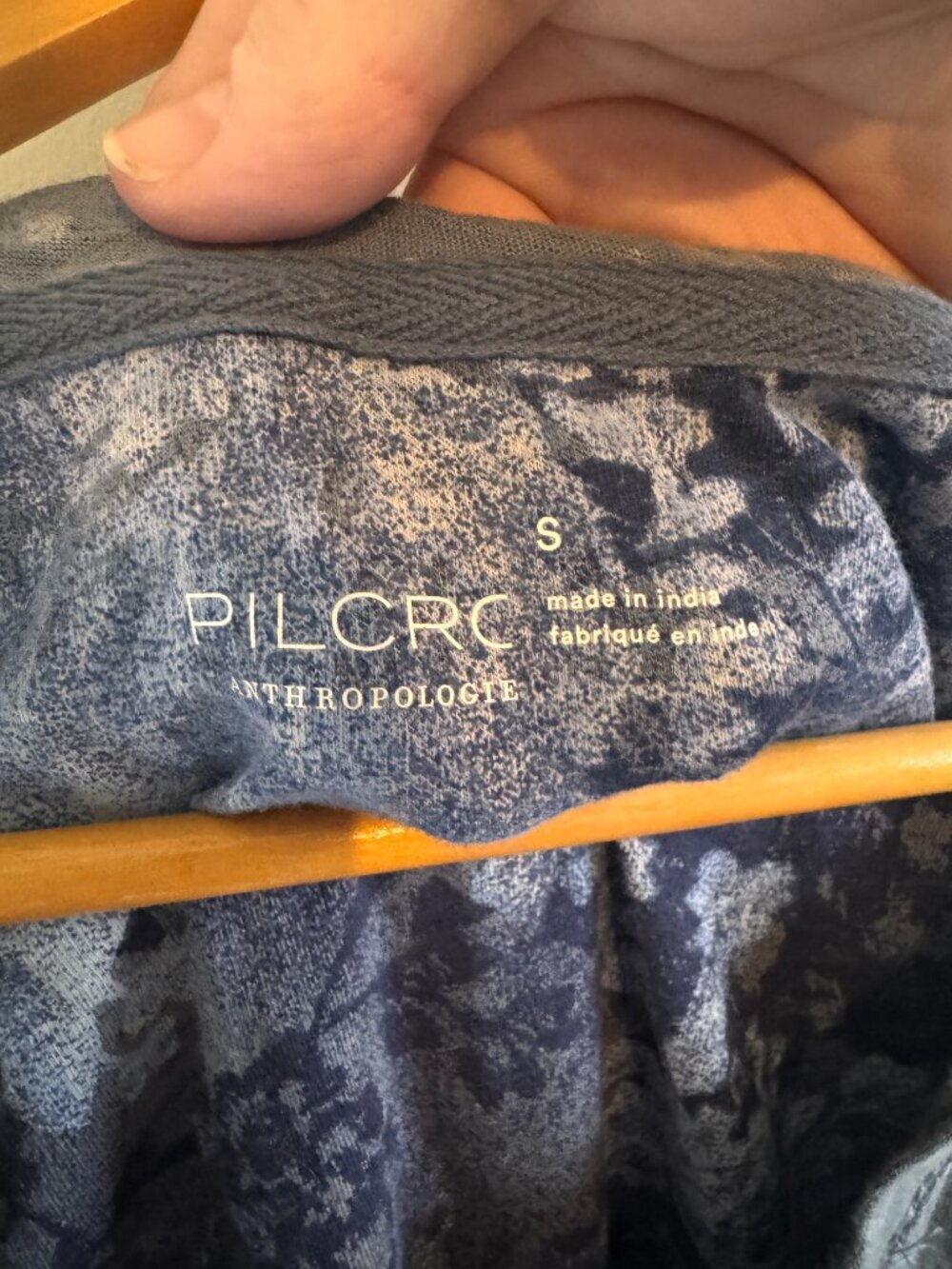 Easy! Anthropologie Pilcro Faded Blue Rolled Sleeve Tee — Size S - Picture 3 of 5